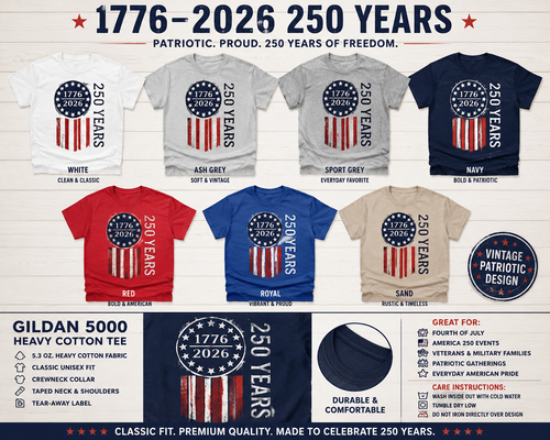 1776–2026 250 Years Graphic Tee