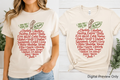 Personalized Teacher Class Name Apple Shirt