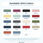 Custom Adult Premium T-Shirt - Comfort Colors C1717