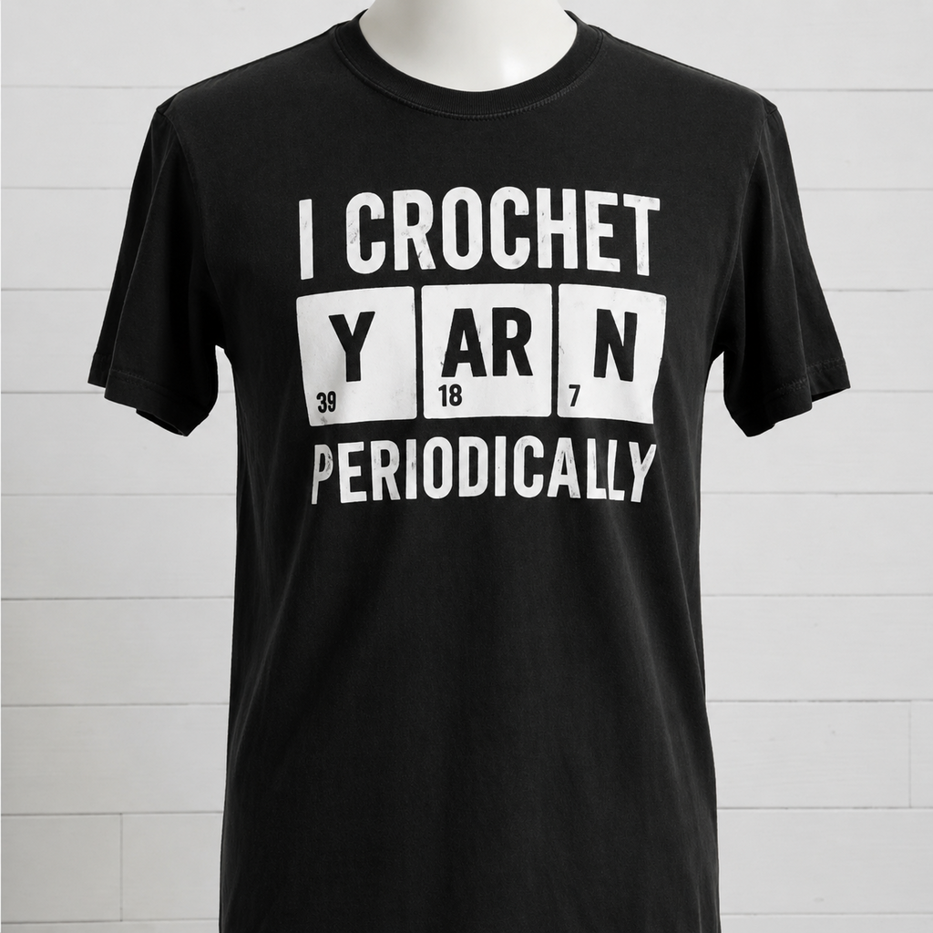 Crochet Yarn Periodically Graphic Tee