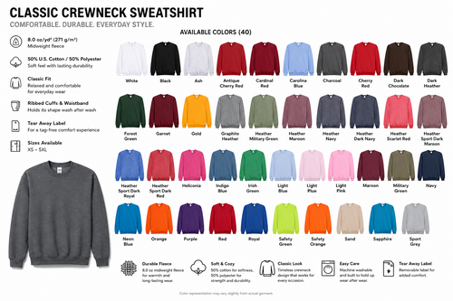 Custom Adult Crewneck Sweatshirt