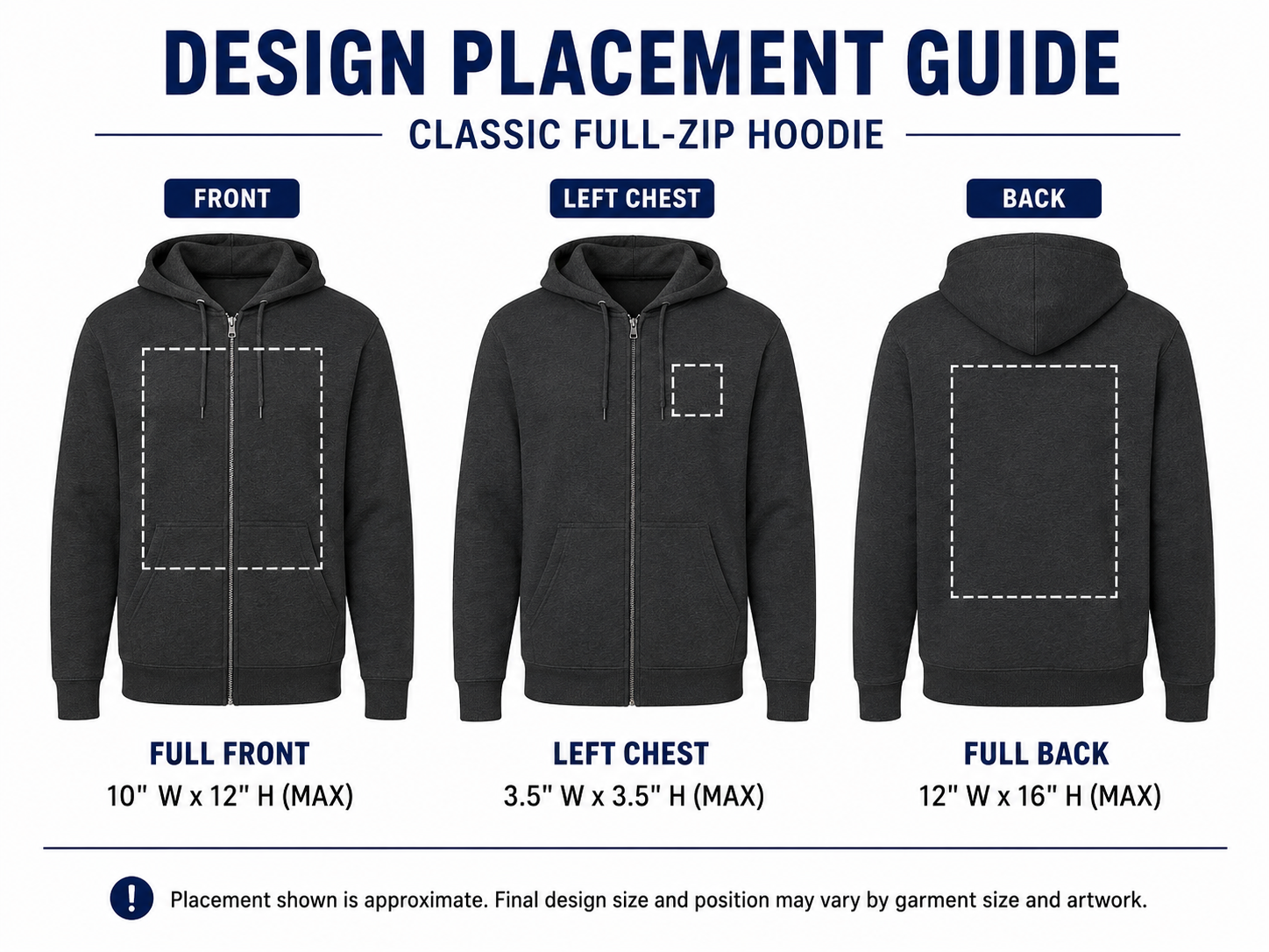 Custom Adult Full-Zip Hoodie