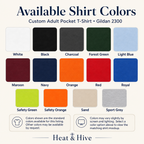 Custom Adult Pocket T-Shirt - Gildan 2300