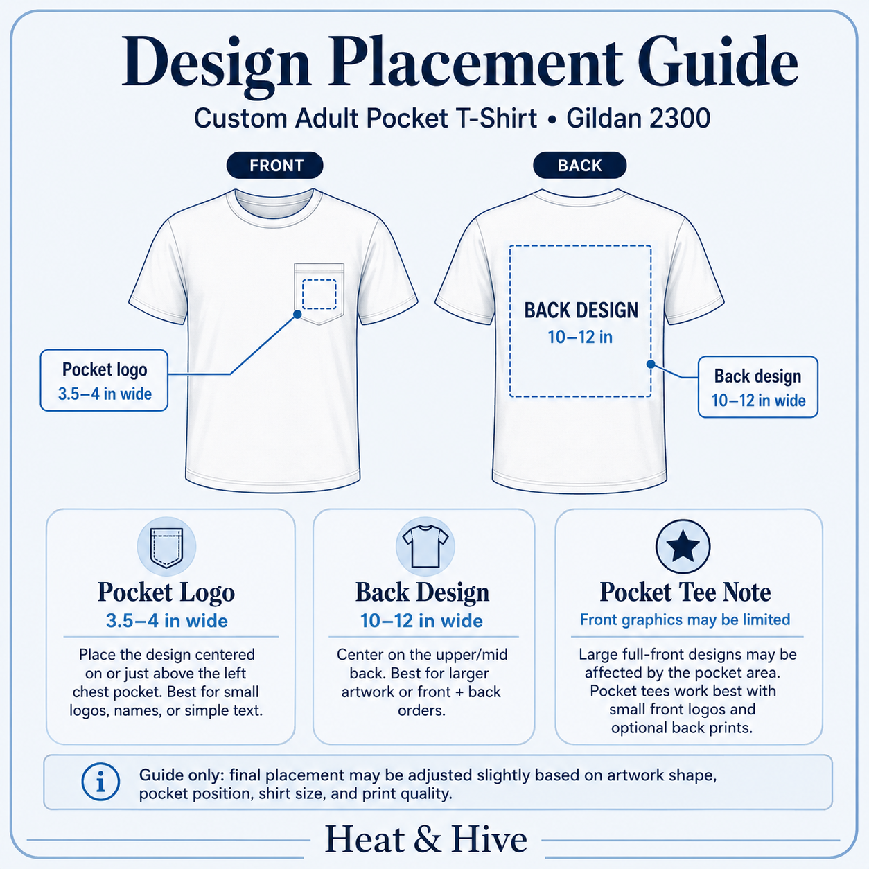 Custom Adult Pocket T-Shirt - Gildan 2300
