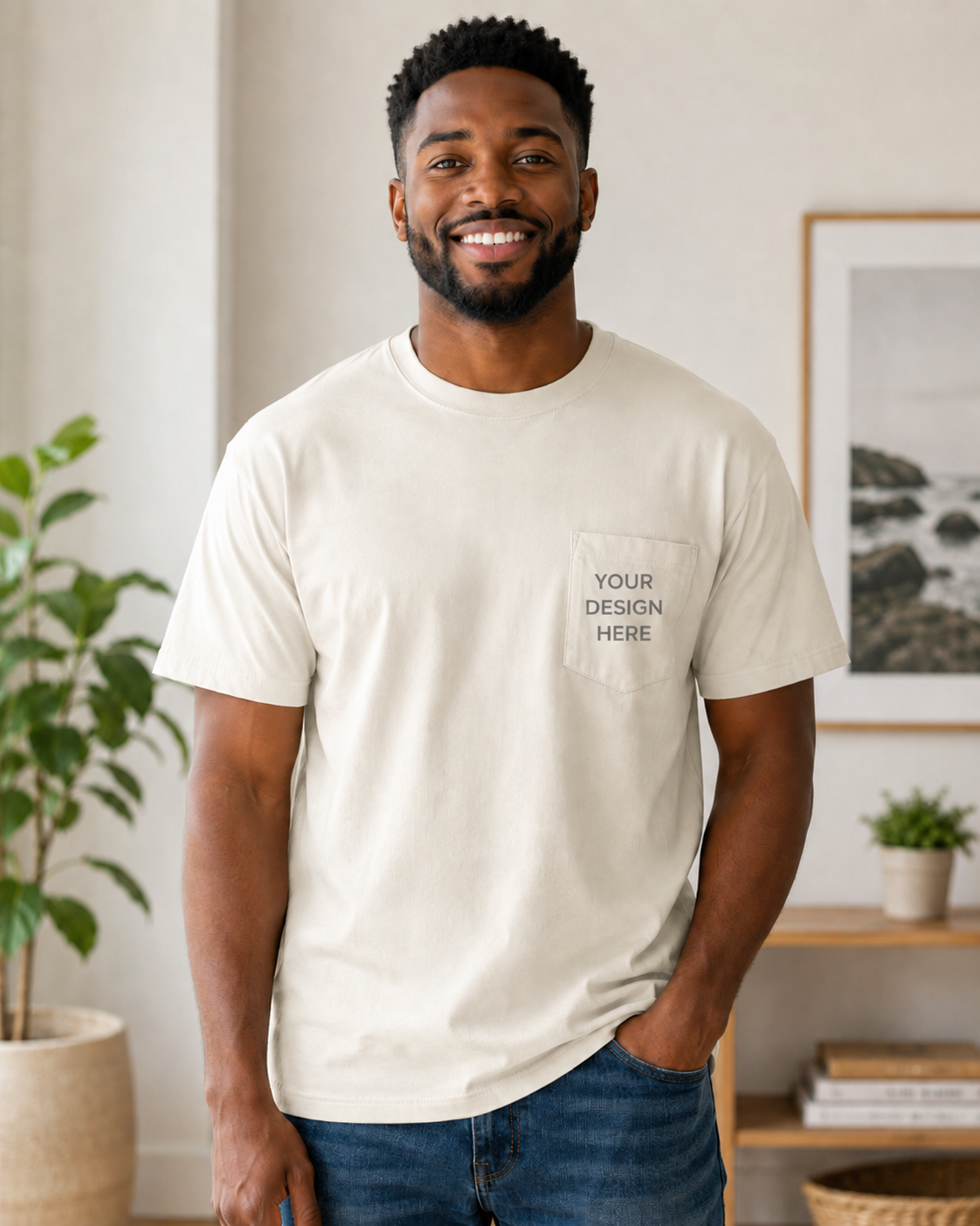 Custom Adult Pocket T-Shirt