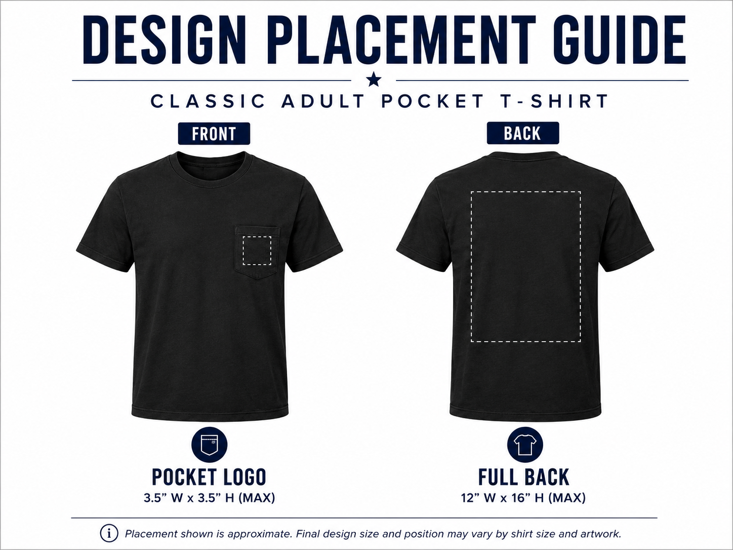 Custom Adult Pocket T-Shirt