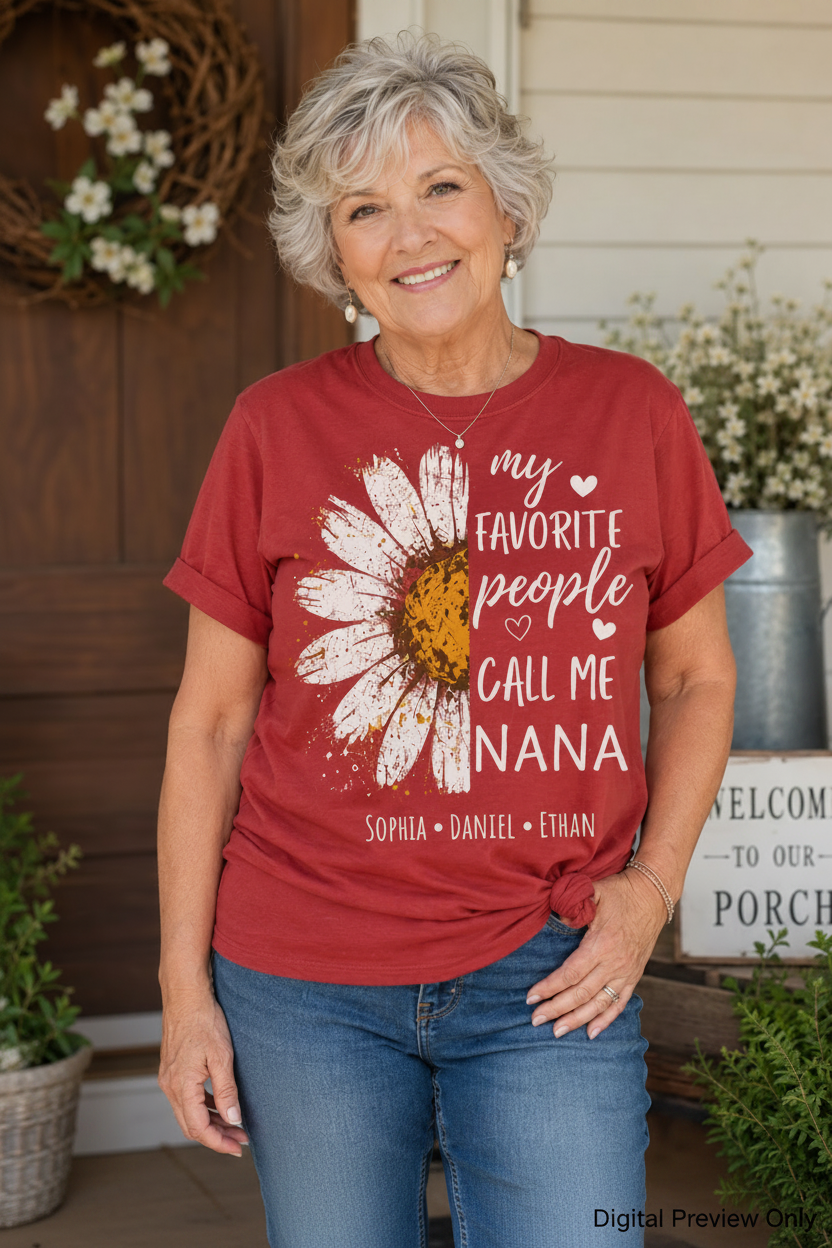 Half Daisy Short Sleeve T-Shirt