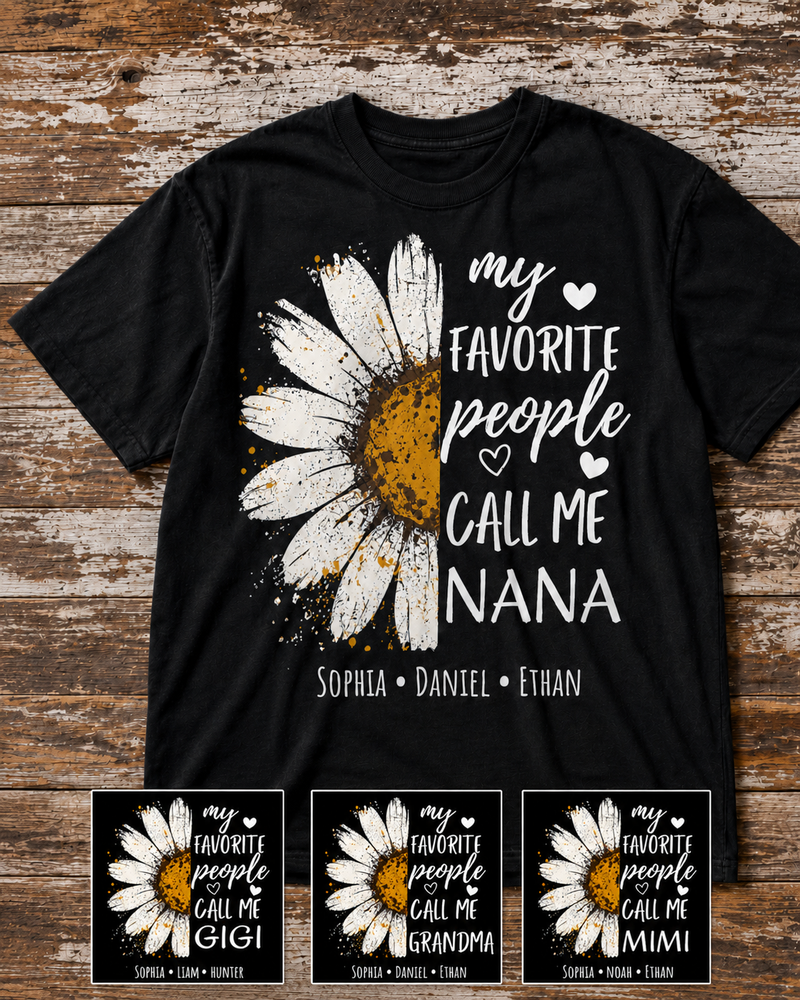 Half Daisy Short Sleeve T-Shirt