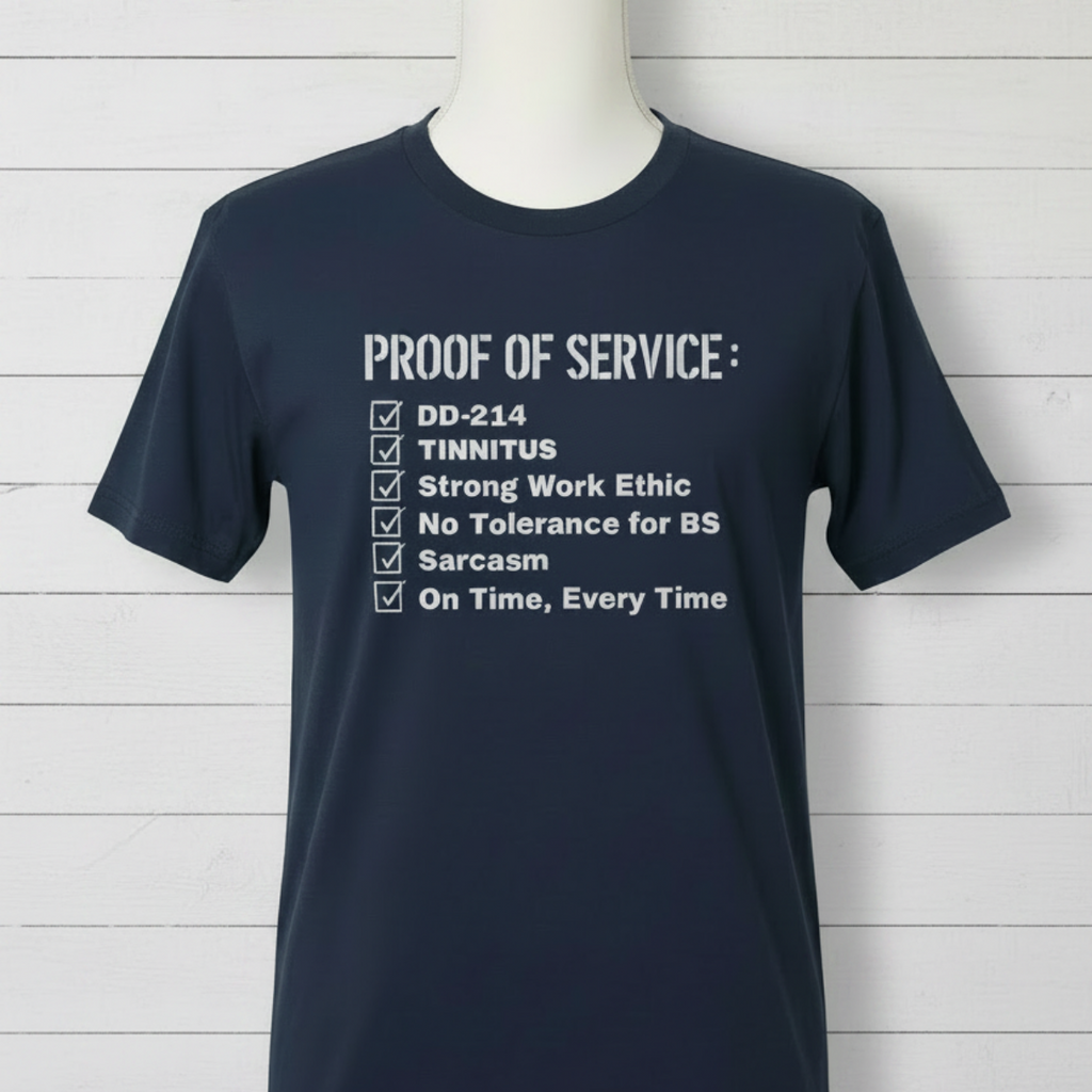 Proof of Service Graphic Tee