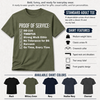 Proof of Service Graphic Tee