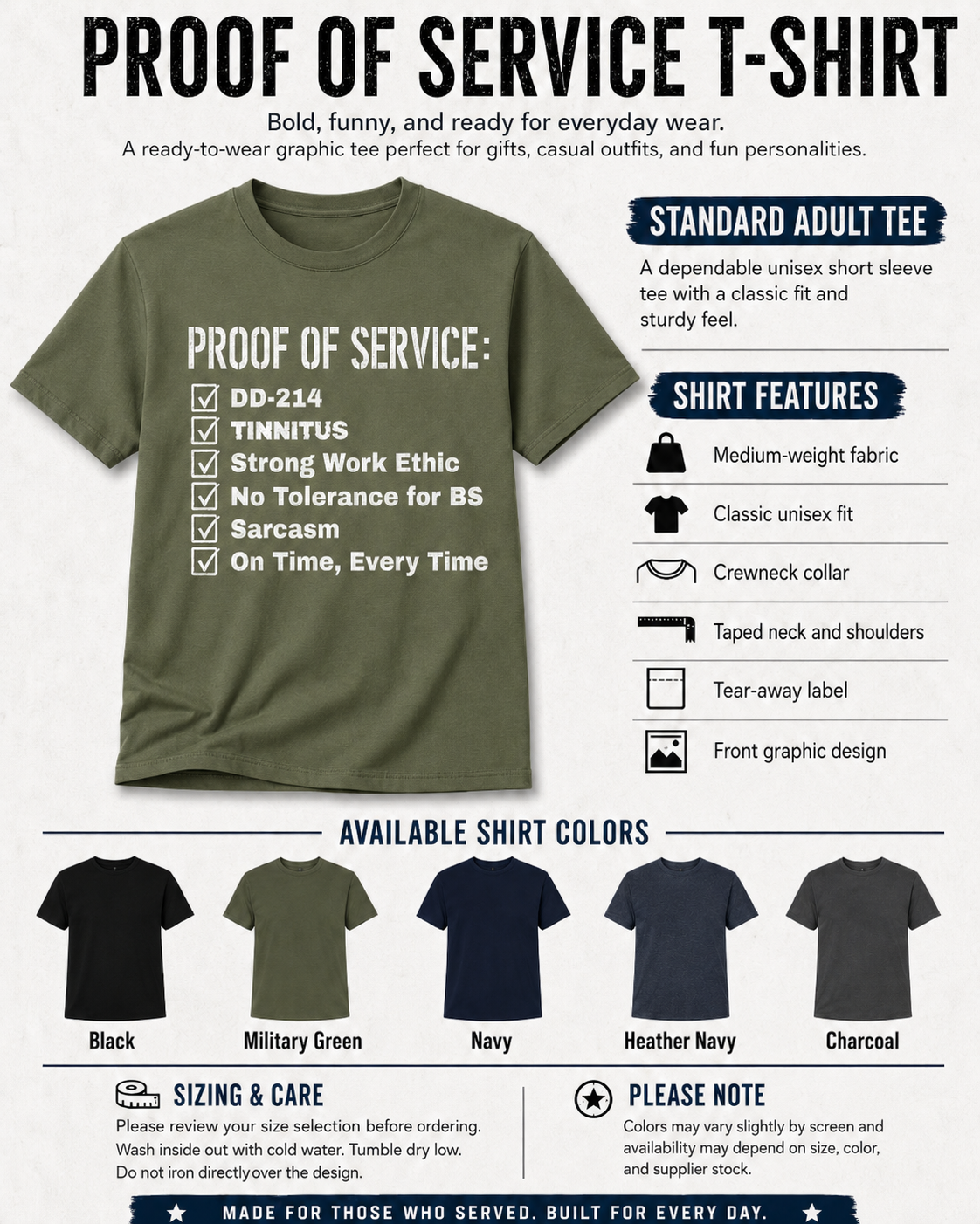 Proof Of Service T-Shirt