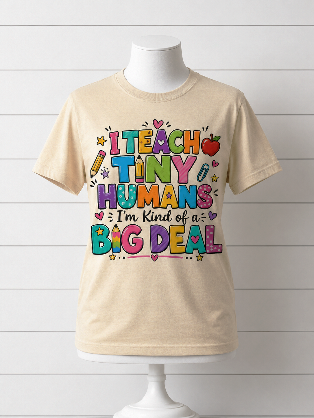 I Teach Tiny Humans Comfort Colors Teacher Shirt