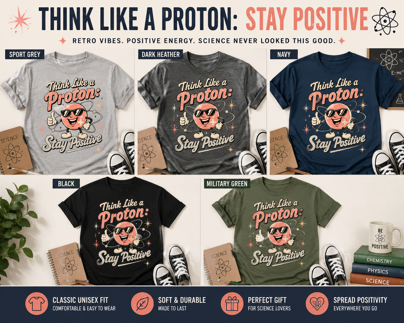Think Like a Proton Graphic Tee